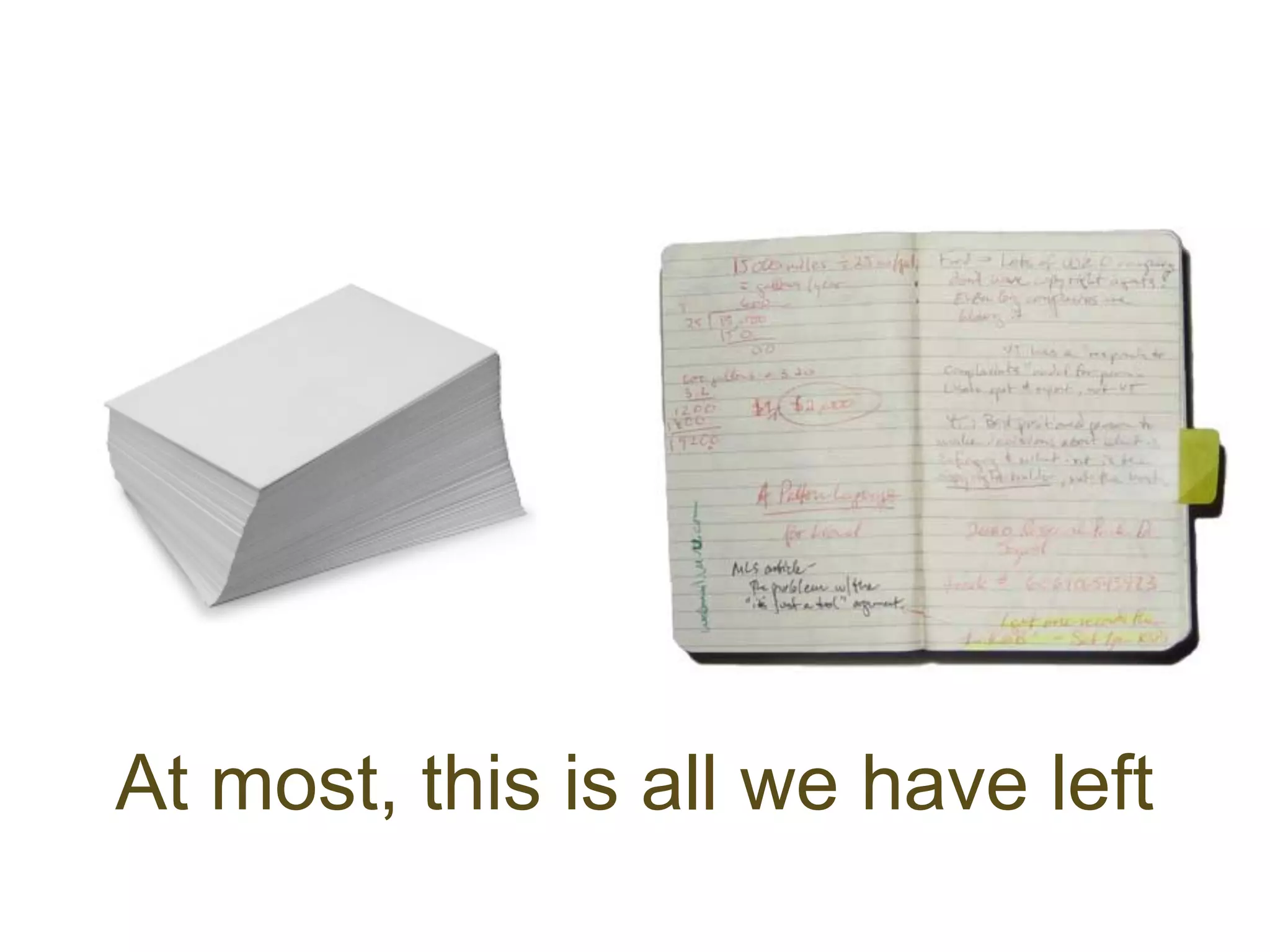 At most, this is all we have left
 