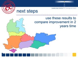 next steps use these results to compare improvement in 2 years time 
