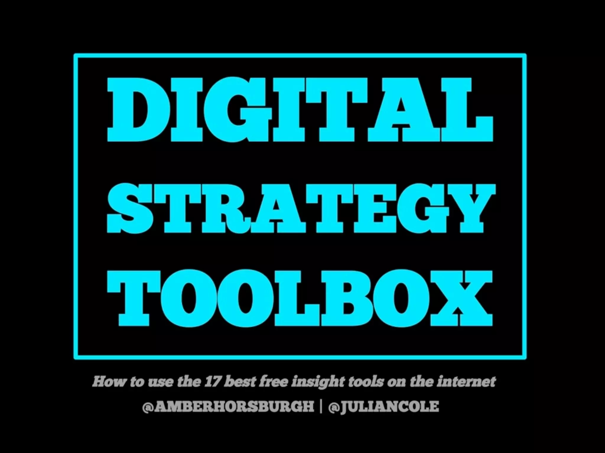 https://twitter.com/amberhorsburgh https://twitter.com/juliancole
 