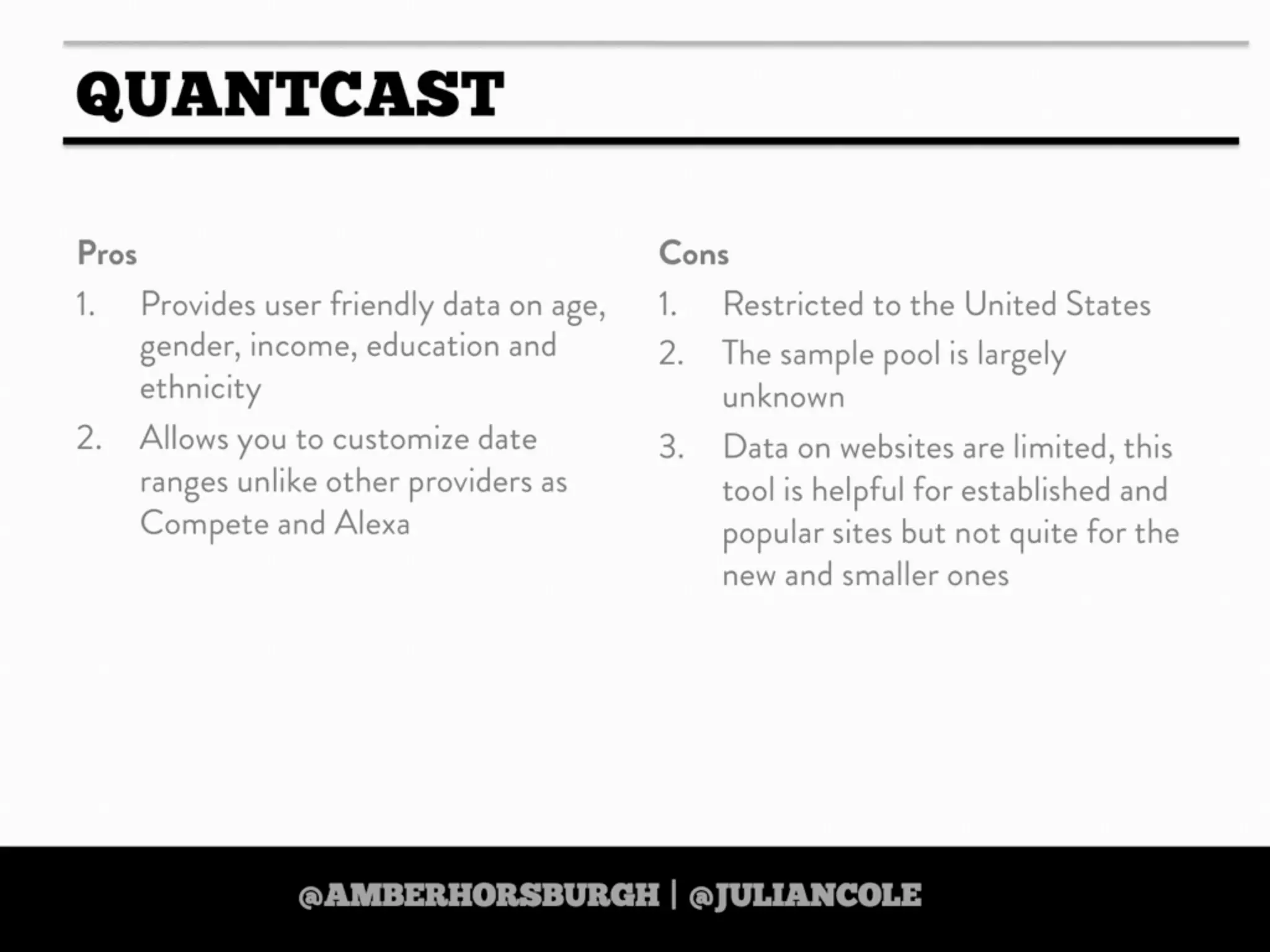 https://twitter.com/amberhorsburgh https://twitter.com/juliancole
 