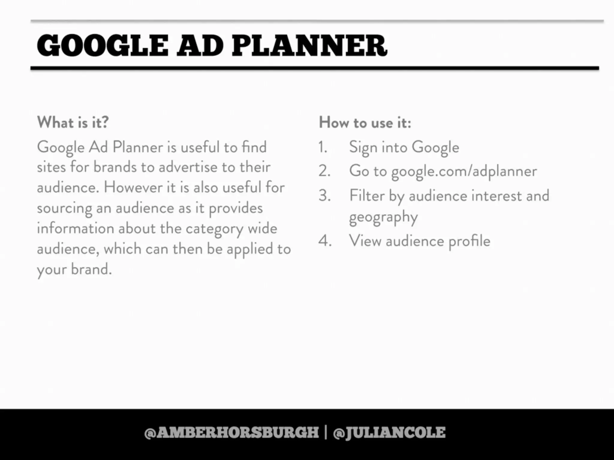 https://twitter.com/amberhorsburgh https://twitter.com/juliancole
 