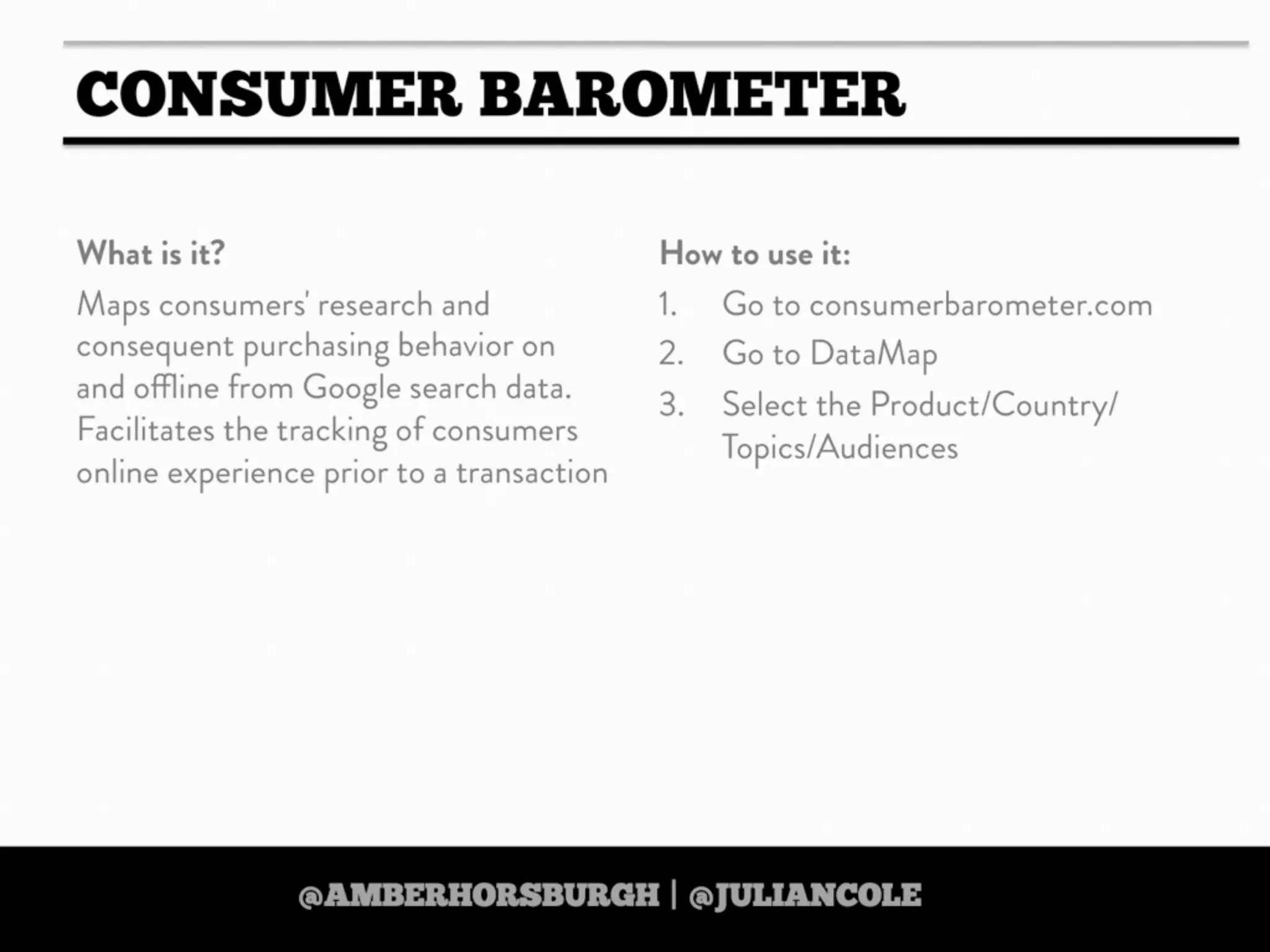 https://twitter.com/amberhorsburgh https://twitter.com/juliancole
 