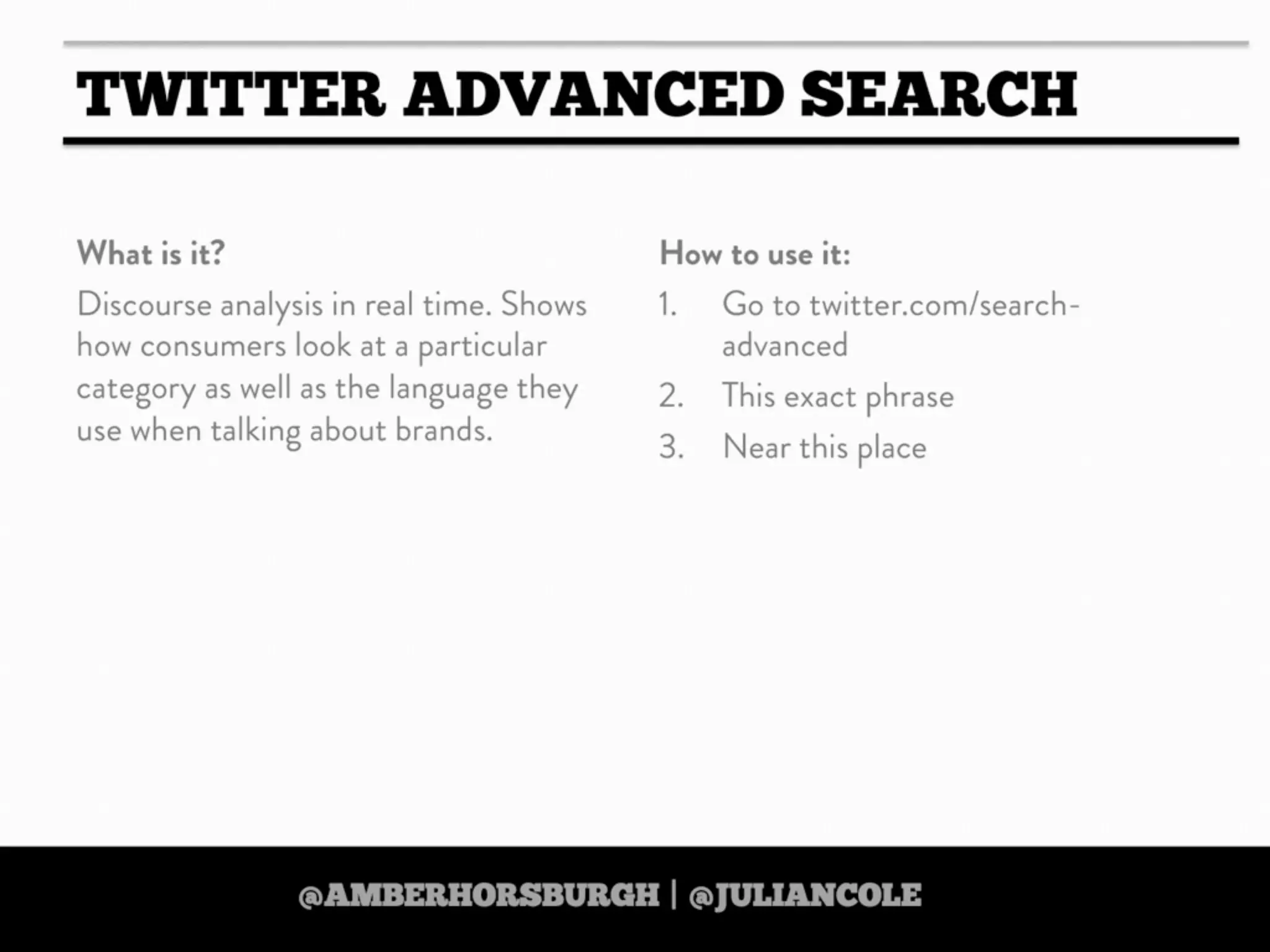 https://twitter.com/amberhorsburgh https://twitter.com/juliancole
 