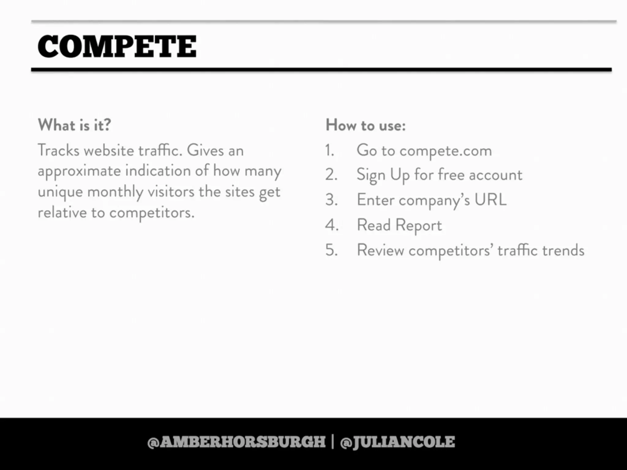 https://twitter.com/amberhorsburgh https://twitter.com/juliancole
 