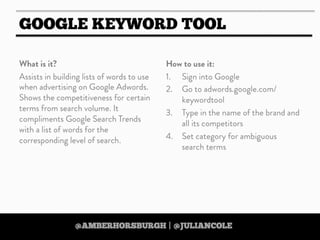https://twitter.com/amberhorsburgh https://twitter.com/juliancole
 