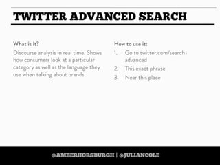 https://twitter.com/amberhorsburgh https://twitter.com/juliancole
 