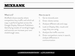 https://twitter.com/amberhorsburgh https://twitter.com/juliancole
 