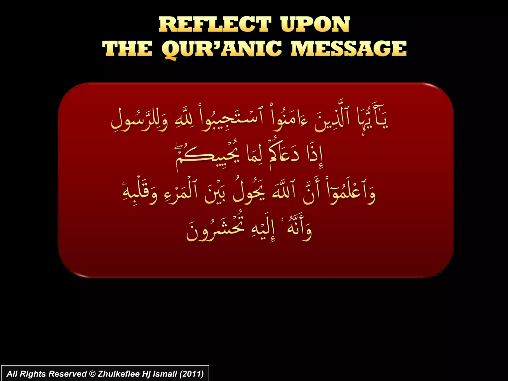 All Rights Reserved © Zhulkeflee Hj Ismail (2011) 