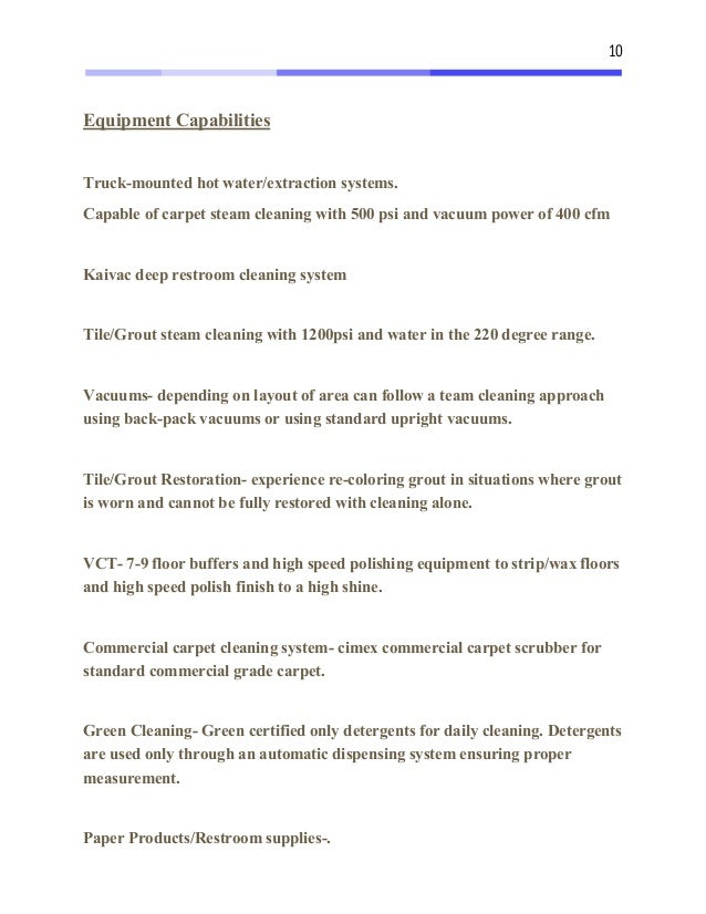 sample janitorial proposal and commercial cleaning estimate sample cleaning proposal for commercial