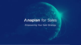 Anaplan for Sales First Call Deck 日本語版