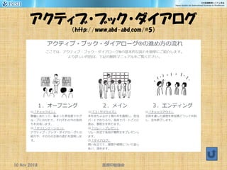 アクティブ・ブック・ダイアログ
（http://www.abd-abd.com/#5）
10 Nov 2018 ID医療 勉強会
 