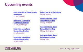 Upcoming events
Digital Business Drop-in
6 September, London
Gov-tech Conference: Connecting
Innovation
9 October, London
...
