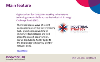 Funding
Open grant funding competition round 2
Innovate UK as part of UK Research and Innovation
Opens: 12 July
Closes: 12...