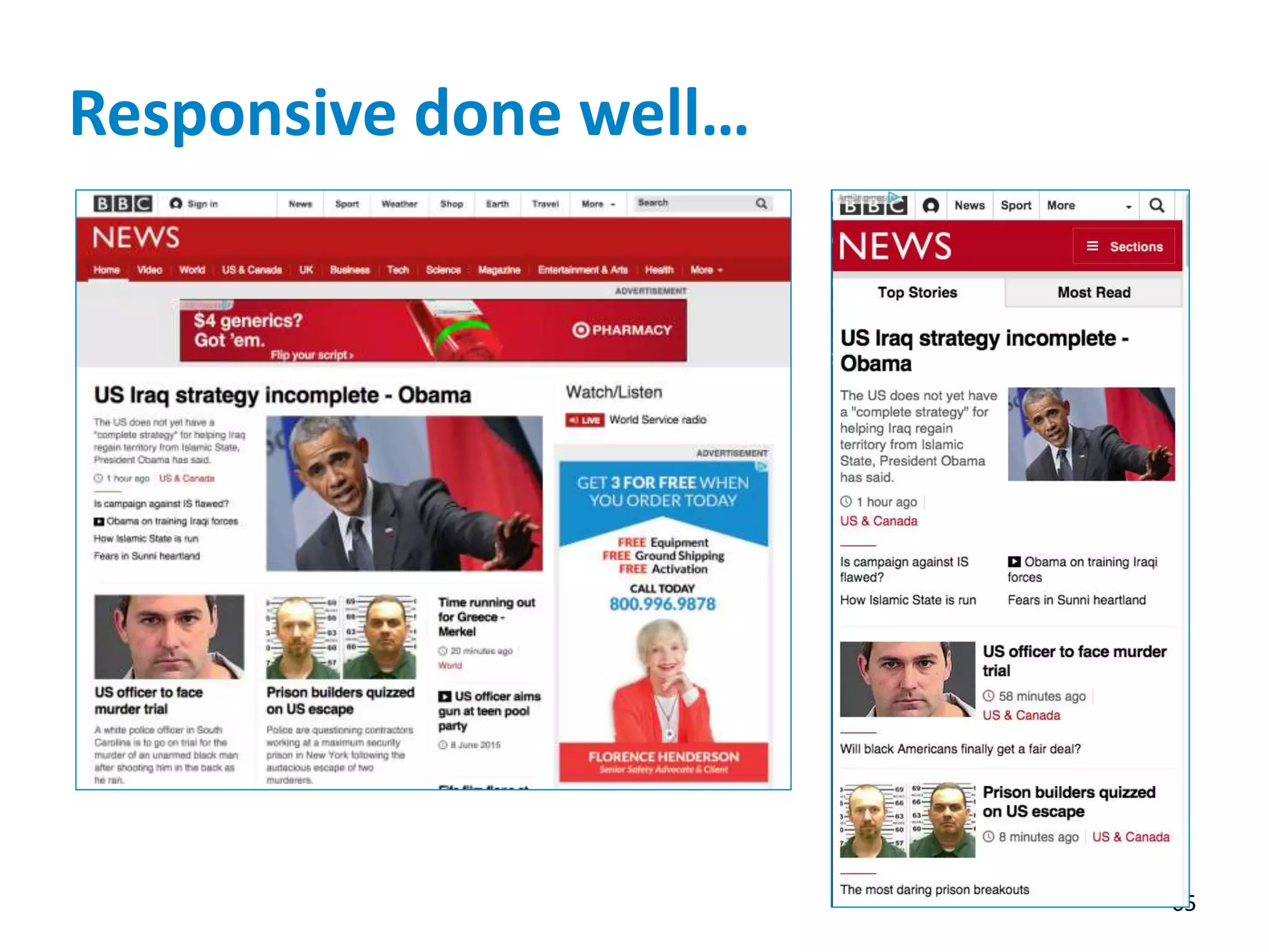 Responsive done well…
65
 