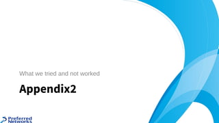 Appendix2
What we tried and not worked 
 