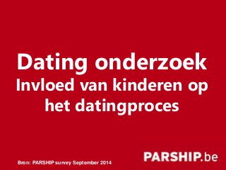 1Strictly Confidential
Dating onderzoek
Invloed van kinderen op
het datingproces
Bron: PARSHIP survey September 2014
 