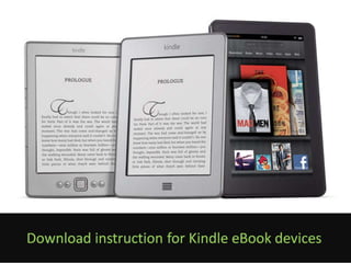 eBook download instructions for Kindle devices