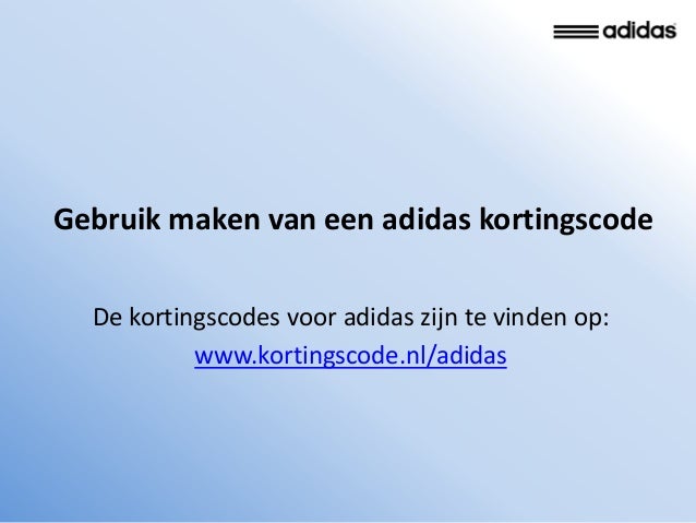 adidas kortingscode
