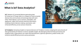 Leveraging IoT Data Analytics for Smarter Decision-Making | PPT