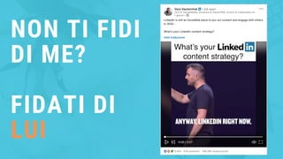 NON TI FIDI
DI ME?
FIDATI DI
LUI
 