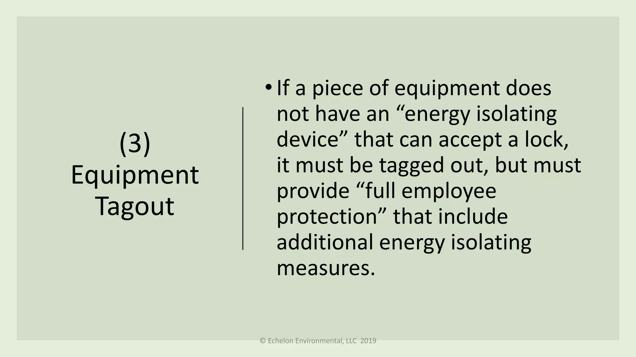OSHA Lockout / Tagout Rule | PDF