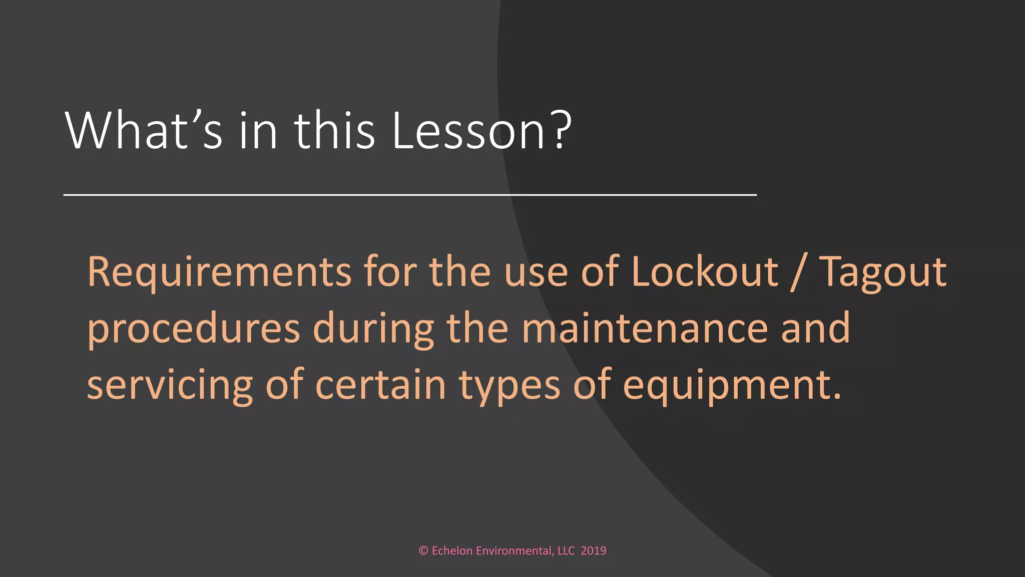 OSHA Lockout / Tagout Rule | PDF