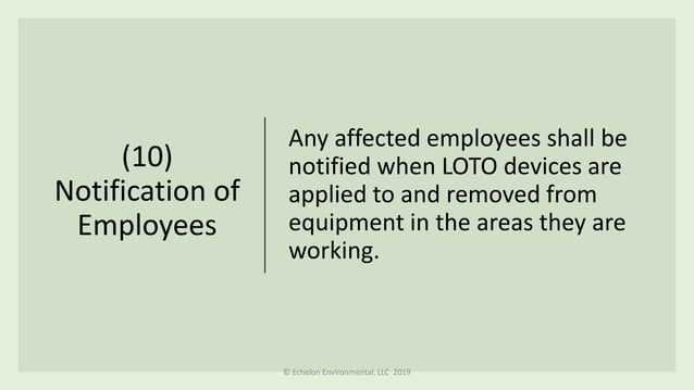 OSHA Lockout / Tagout Rule | PDF