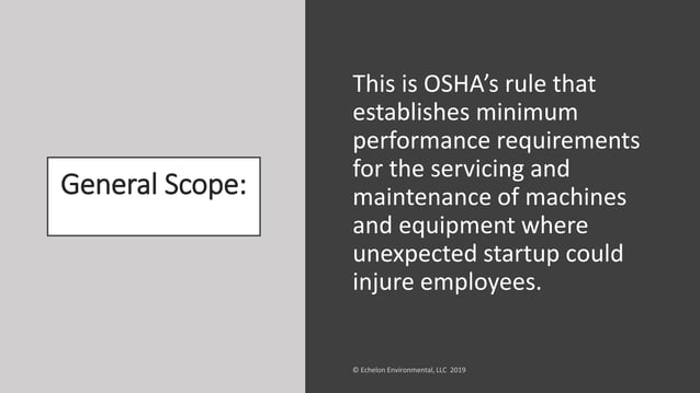 OSHA Lockout / Tagout Rule | PDF