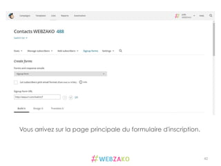 42	
  
Vous arrivez sur la page principale du formulaire d'inscription.
 