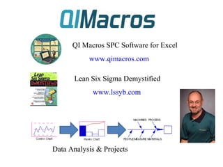 QI Macros SPC Software for Excel
www.qimacros.com
Data Analysis & Projects
Lean Six Sigma Demystified
www.lssyb.com
