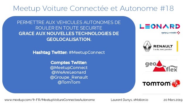 Meetup Voiture Connectee Et Autonome 18 Avec Vinci Renault Tomtom
