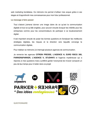 Memoire Communication Digitale Extrait