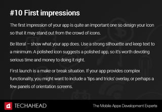 10 Principles of Mobile App Design