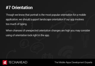 10 Principles of Mobile App Design