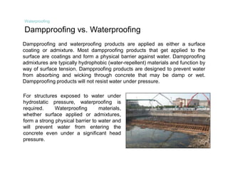 Integral Crystalline Waterproofing Technology | PDF