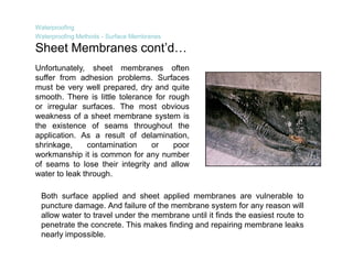 Integral Crystalline Waterproofing Technology | PDF
