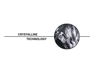 Integral Crystalline Waterproofing Technology | PDF