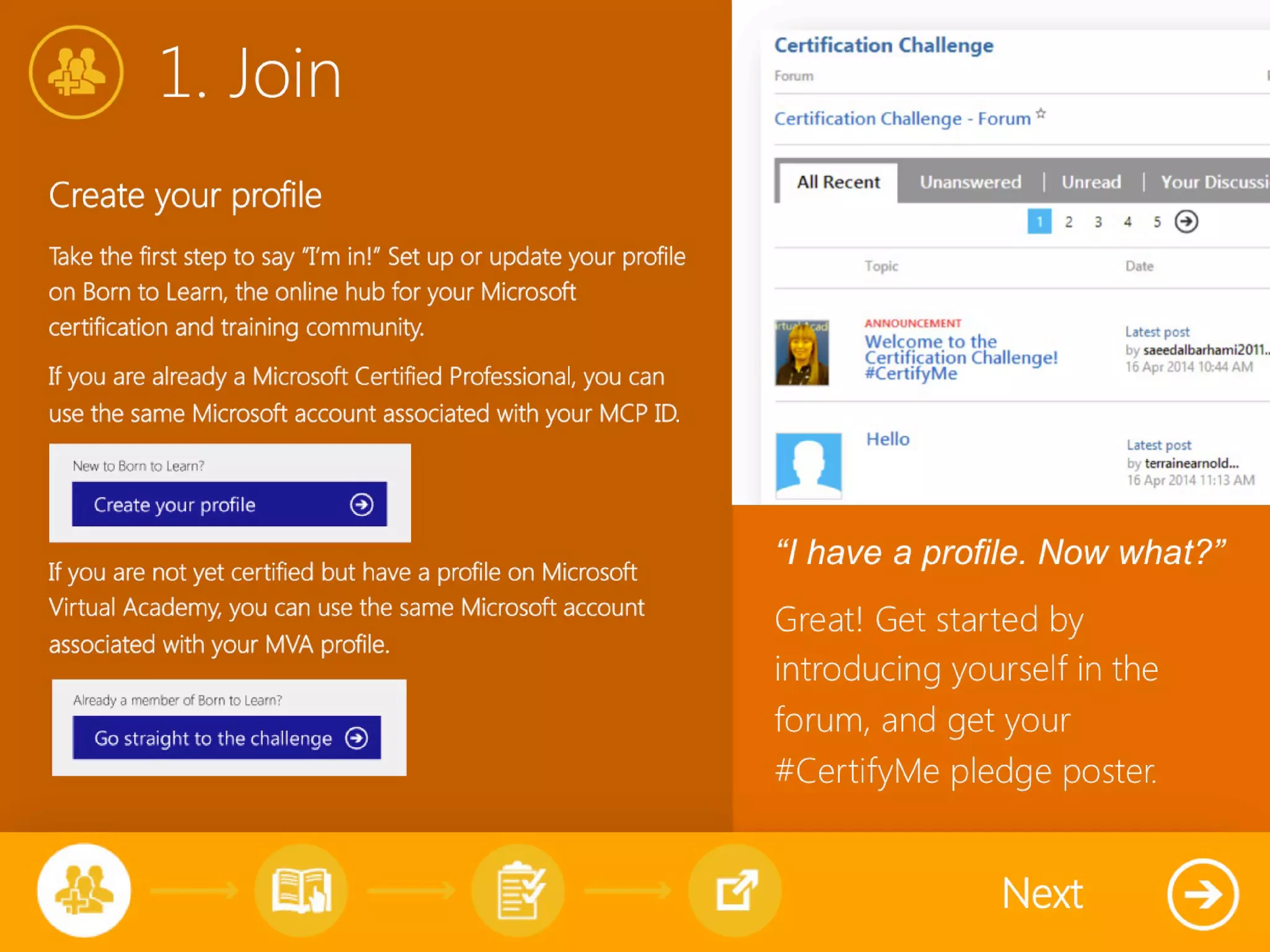 Take the Microsoft Certification Challenge