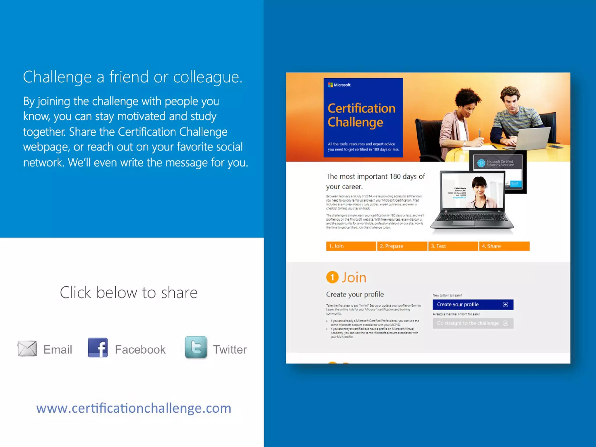 Take the Microsoft Certification Challenge