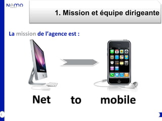 1. Mission et équipe dirigeante

    La mission de l’agence est :




4
 