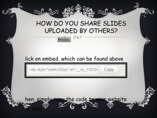 Slideshare netiquette