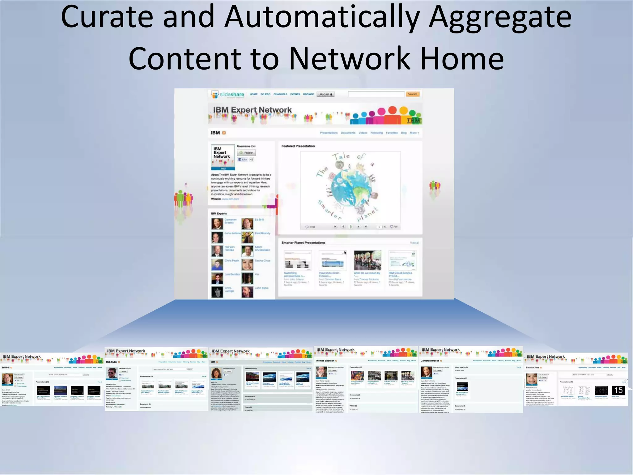 With SlideShare Networks……they can present themselves while building your brand