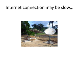 Internet connection may be slow...
 