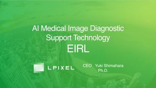 CEO Yuki Shimahara
Ph.D.
AI Medical Image Diagnostic
Support Technology
EIRL
 