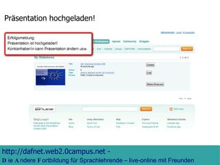 Präsentation hochgeladen! 