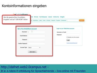 Kontoinformationen eingeben 