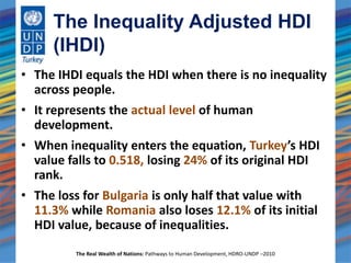 Human Development Report 2010 and Turkey | PPTX