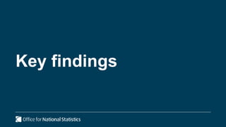 Key findings
 