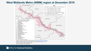 West Midlands Metro (WMM) region at December 2019
Sources: OS Open Zoomstack, Ordnance Survey; West Midlands Metro; Wikipe...