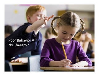 Poor Behavior –
No Therapy?
Copyright © 2014 Bilinguistics, Inc.  All 
Rights Reserved.
 